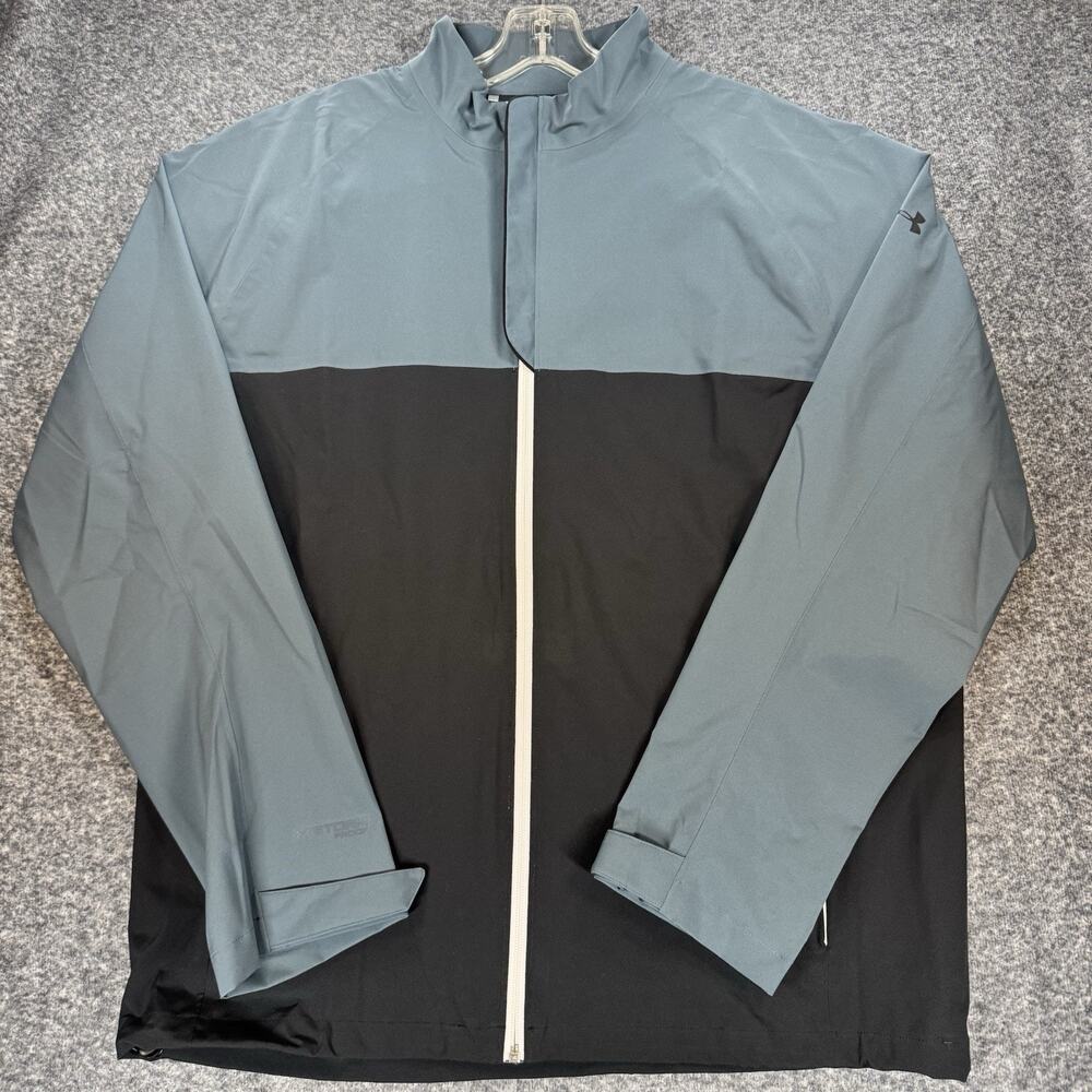 Under Armour UA Stormproof Cloudstrike Waterproof Rain Jacket Colorblock XL 0320
